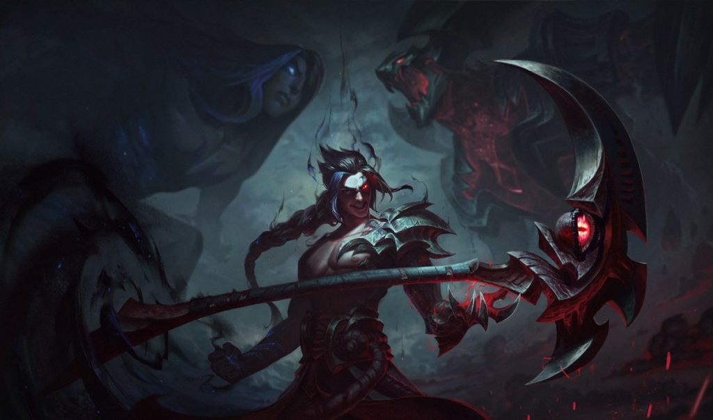 kayn dạng xanh va đỏ